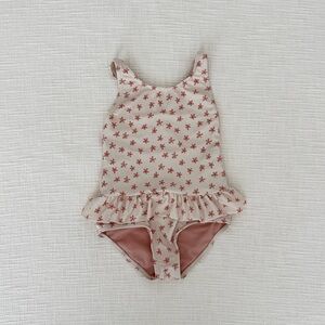 Floral Pink Kids Swimsuit